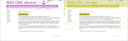 WDS CMS layout